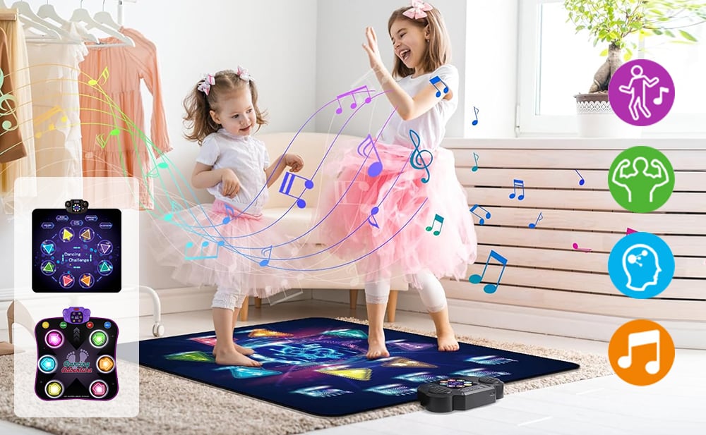 🔥(FREE SHIPPING)🔔 ✨💖 ZEPHYRAVIEW ™ Led Bluetooth Kids Dance Mat