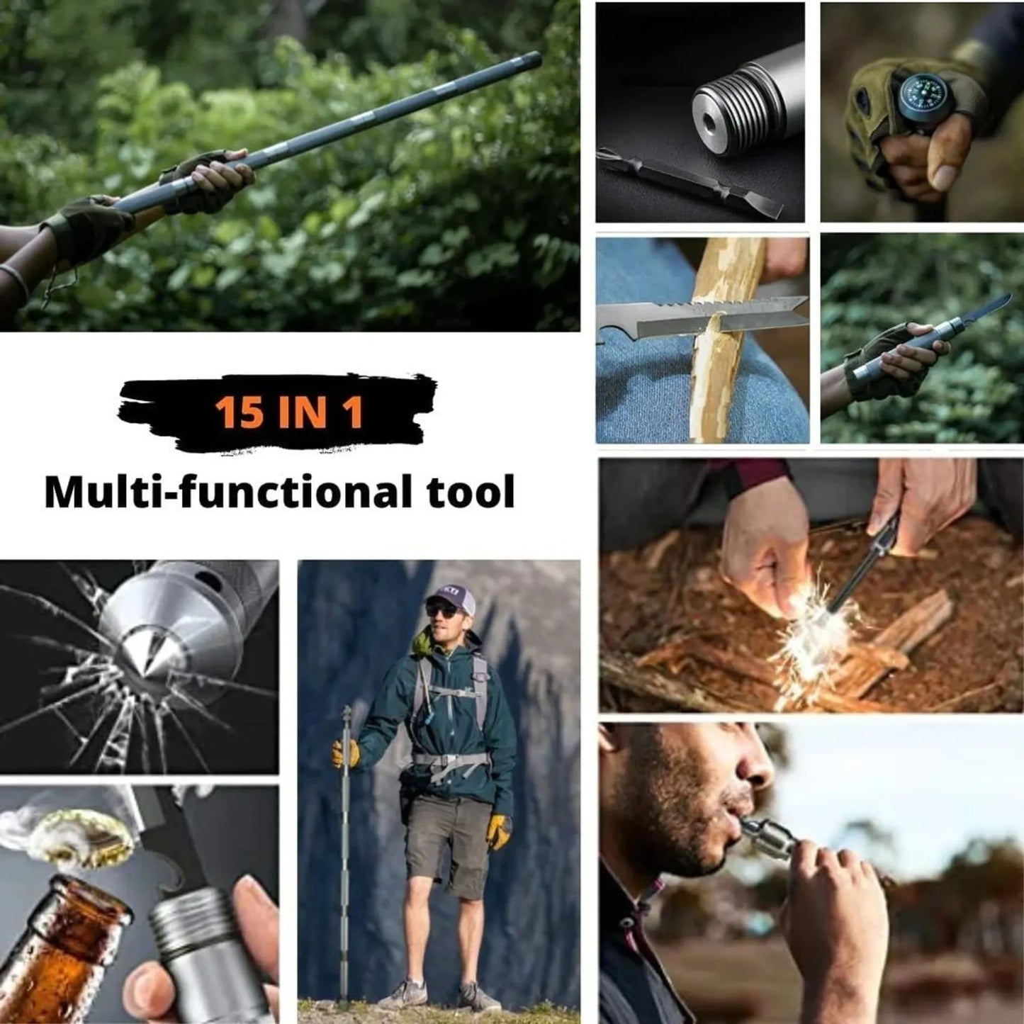 🔥 Last Day! 50% OFF 🔥 Tactical Hiking Stick